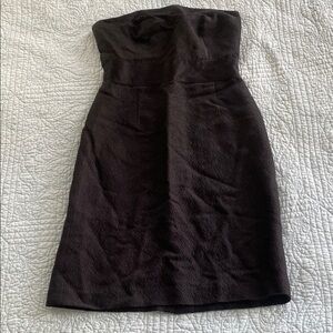 NWOT Ann Taylor Black Strapless Sheath Dress with Back Bow Detail